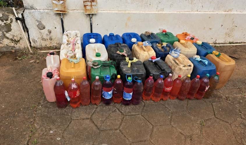 PMRO apreende combustível ilegal na fronteira