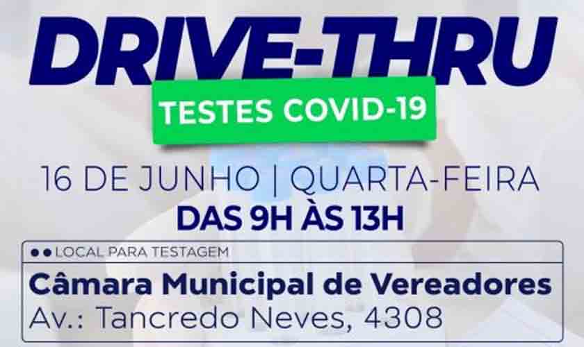 Testagem em massa para covid-19 na cidade acontece na quarta-feira, veja local e horário