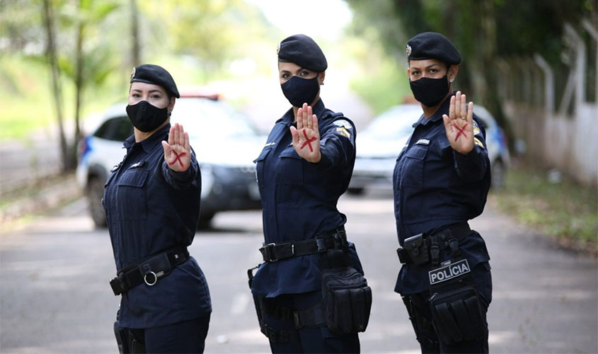 Polícia Militar apoia campanha contra a violência doméstica
