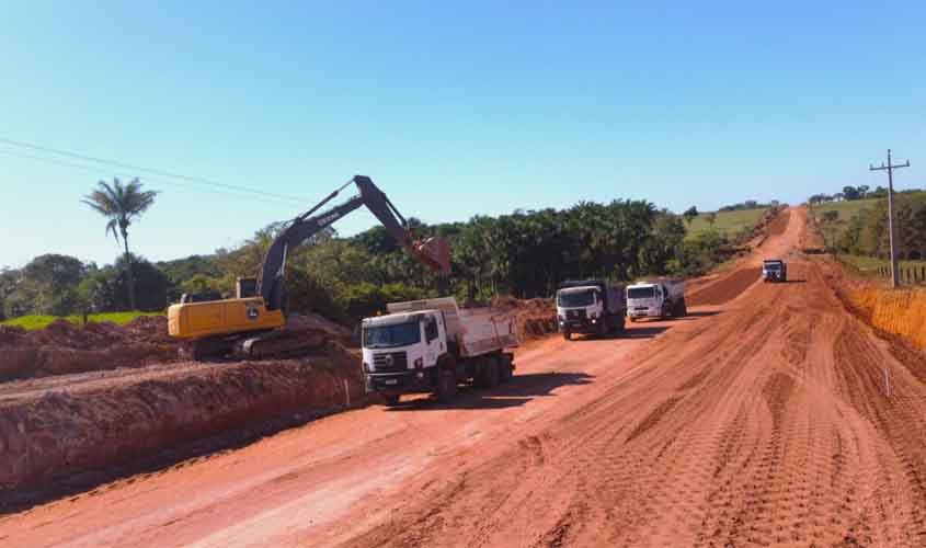Rodovia 133, conhecida como estrada do calcário, tem melhorias em 10 quilômetros de estrada