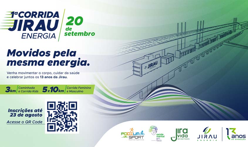 Jirau Energia promove corrida pelos 13 anos de operação