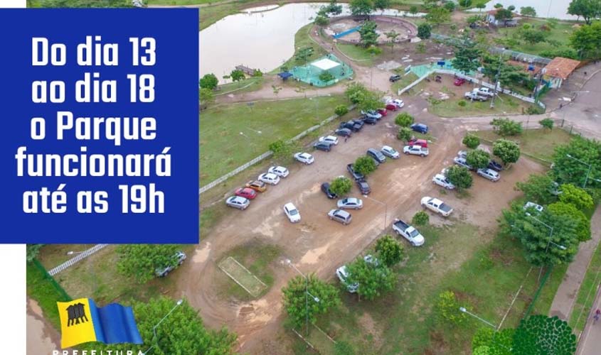 COMUNICADO EMDUR: Interdição do Parque da Cidade no período noturno