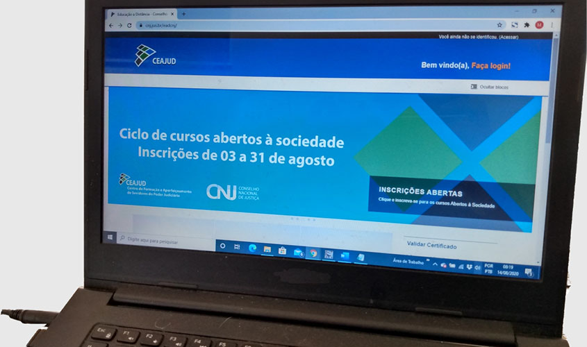 CNJ oferece cursos on-line gratuitos à sociedade