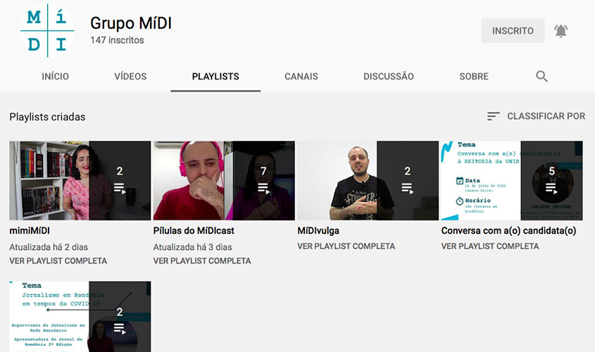 Grupo da UNIR lança vídeos de divulgação científica e opinativos