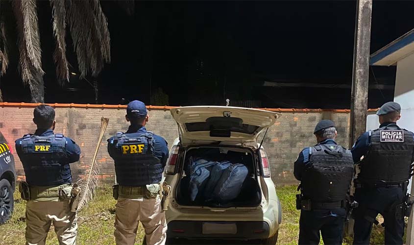 PRF e PMRO apreendem mais de 160 kg de skunk