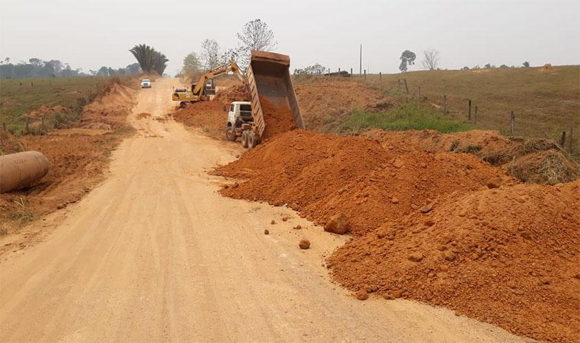 Recuperação da rodovia 420, que liga Buritis a Nova Mamoré, segue acelerada