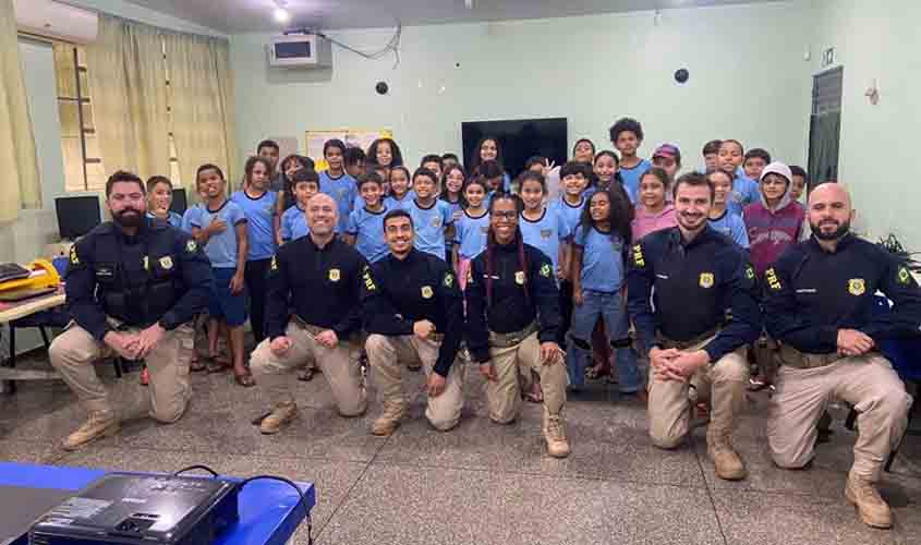 PRF promove conscientização ambiental em escola através do Projeto Educar