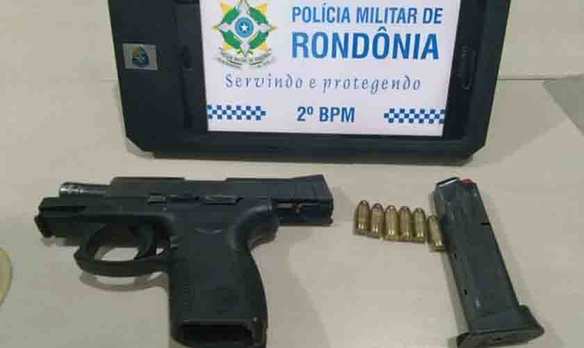 Polícia Militar localiza arma de fogo em caminhão