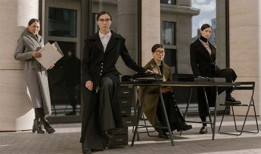 Diferentes calças para utilizar no ambiente de trabalho