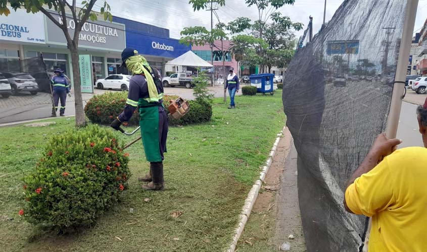 Prefeitura intensifica limpeza na Av. Marechal Rondon
