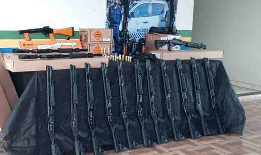 Polícia Militar recebe material bélico para reforçar a segurança na Vale do Jamari