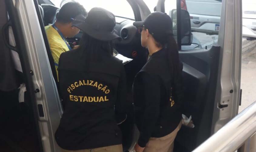 Fiscalização coíbe o transporte irregular de passageiros em Rondônia