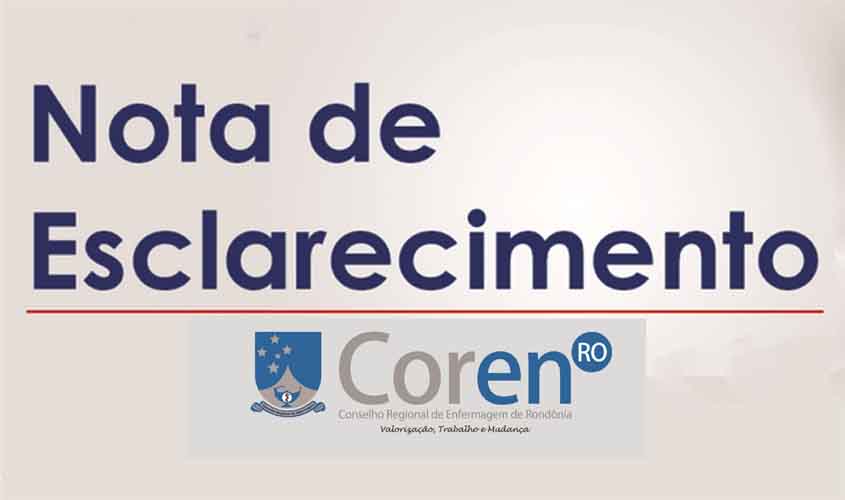 Nota de esclarecimento