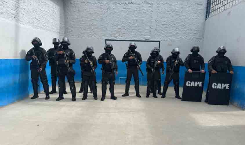 Em ação contra o crime organizado, governo de RO realiza revista geral em unidade prisional