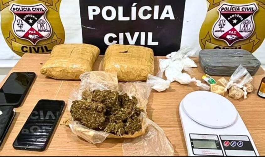 Polícia Civil prende três por tráfico em Machadinho d’Oeste