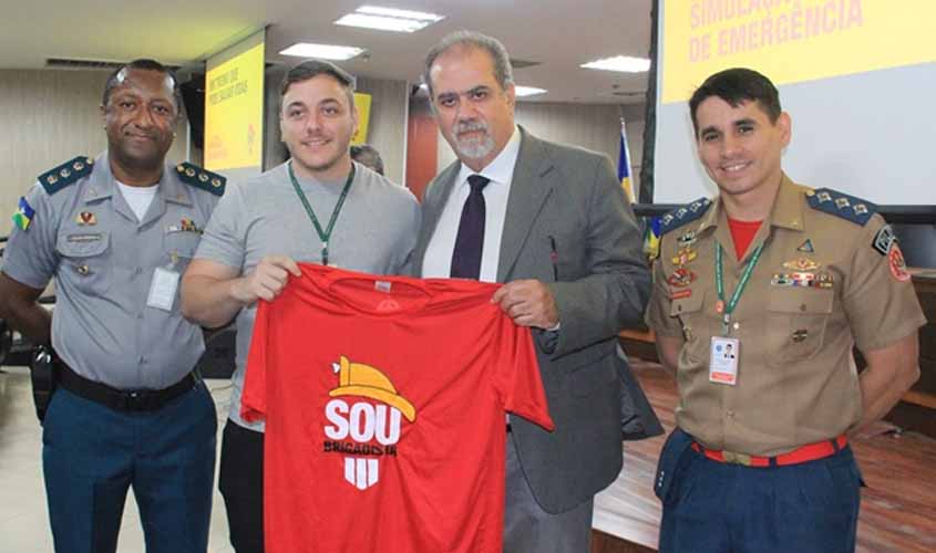 TJRO entrega de kit brigadista e prepara Simulado de Emergência