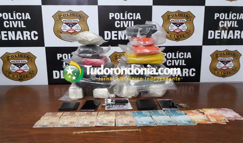  Polícia Civil apreende 20 Kg de cocaína e prende dois na região central de Porto Velho