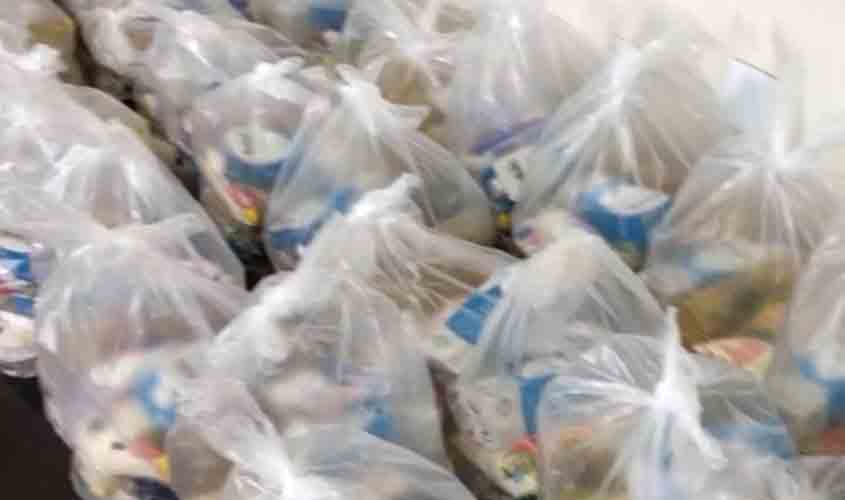 Cestas básicas foram distribuídas para quatro mil famílias em vulnerabilidade social na capital