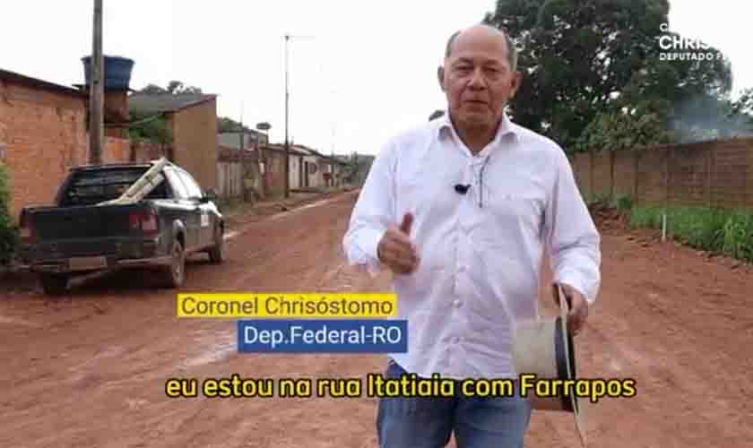 Obras de drenagem e asfalto são frutos de emendas do deputado federal Bolsonarista Coronel Chrisóstomo