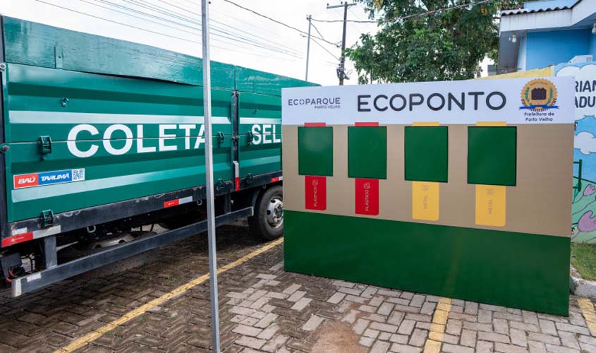 Porto Velho conta com dez ecopontos para recolhimento de material reciclável