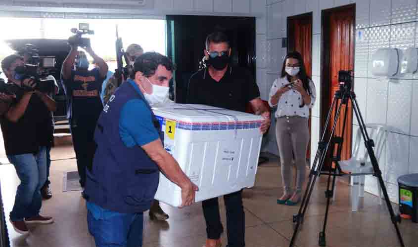 Rondônia recebe do Ministério da Saúde a 22ª remessa de vacinas contra covid-19