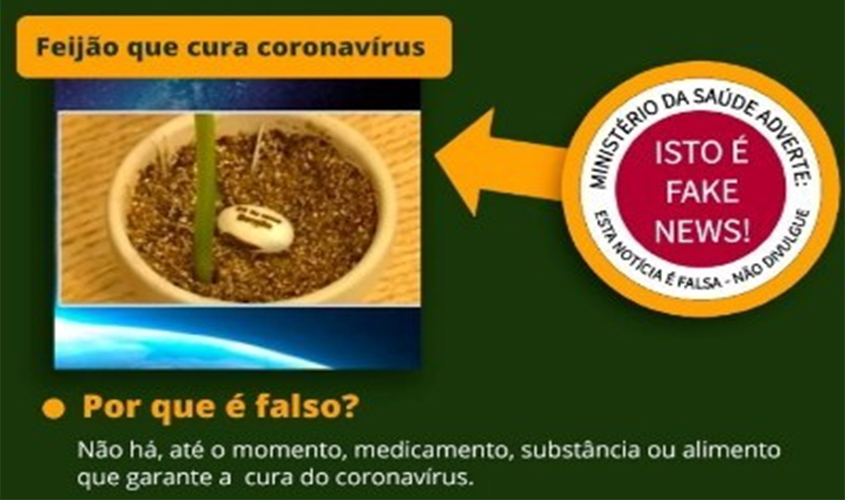 MPF quer explicações do Ministério da Saúde sobre remoção de alerta contra falsa cura da covid-19 com feijões