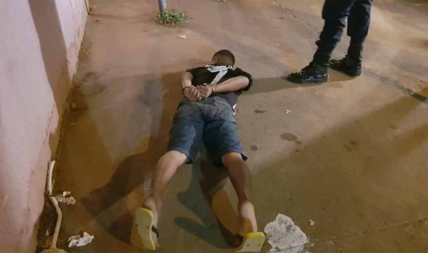 Após praticar roubo, jovem é preso pela Polícia Militar