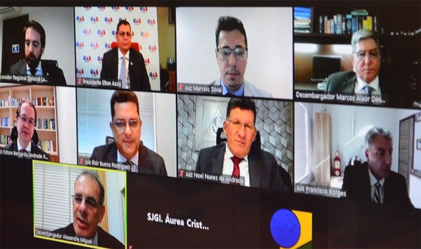 Elton Assis prestigia solenidade de posse de Edson Bernardo Andrade Reis Neto como juiz titular do TRE-RO