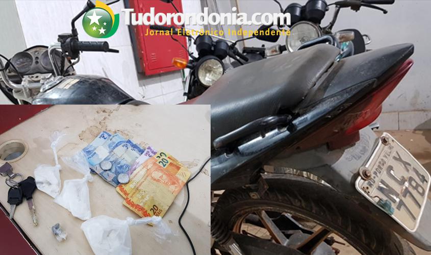 Jovem é preso ao ser flagrado com três porções grandes de cocaína