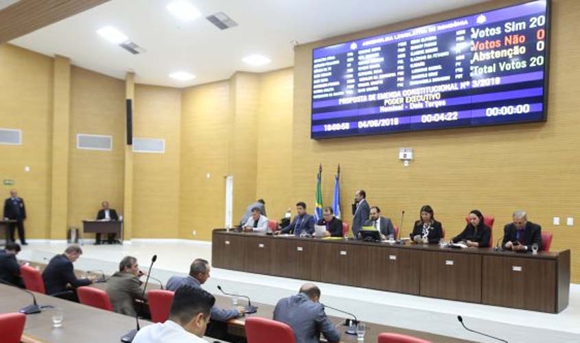 Projetos de Lei do Governo de Rondônia são aprovados em sessão na Assembleia Legislativa