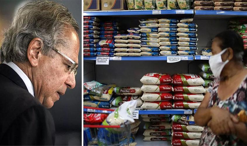 Guedes culpa pobres por alta do arroz: “preço está subindo porque os pobres estão comprando mais”