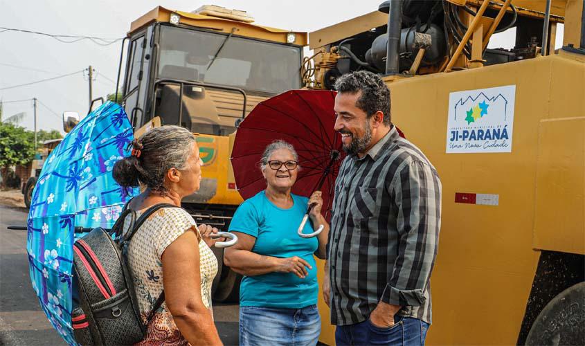Prefeito acompanha andamento de obras nos dois distritos