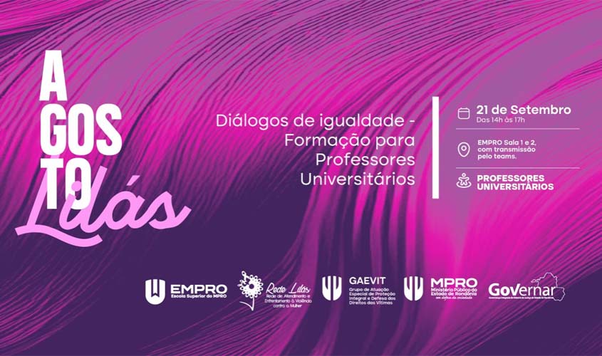 MPRO promove formação sobre prevenção à violência de gênero