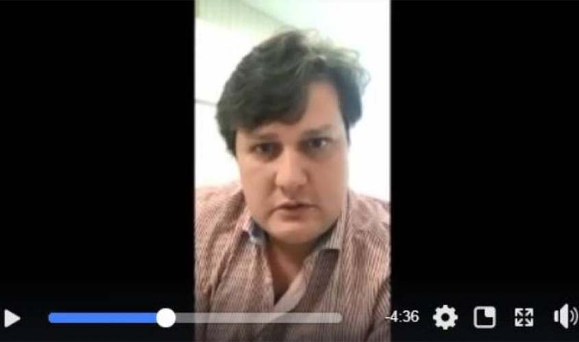 No Facebook, filho de senador rondoniense condenado pelo STF mostra documentos e denuncia “injustiça” contra o pai