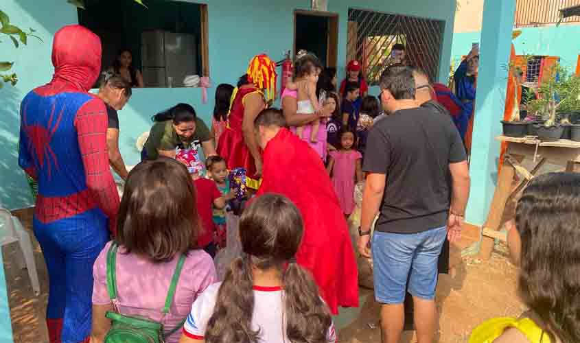 Acadêmicos de Engenharias da FIMCA e Faculdade Metropolitana Levam Alegria às Crianças da Creche Aconchego da Vó Maria no Dia das Crianças
