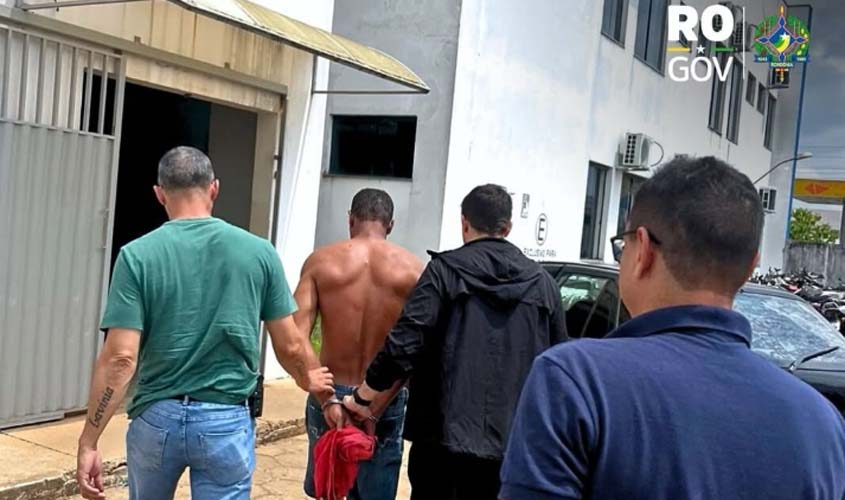 Polícia Civil prende foragido por homicídio em Vilhena