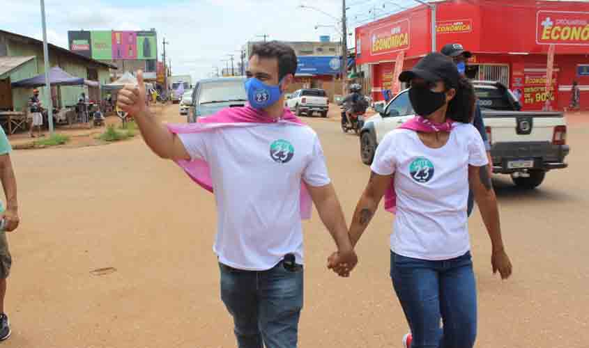 Neste domingo, Vamos colocar “Porto Velho em Boas Mãos”, diz Vinícius Miguel em carreata