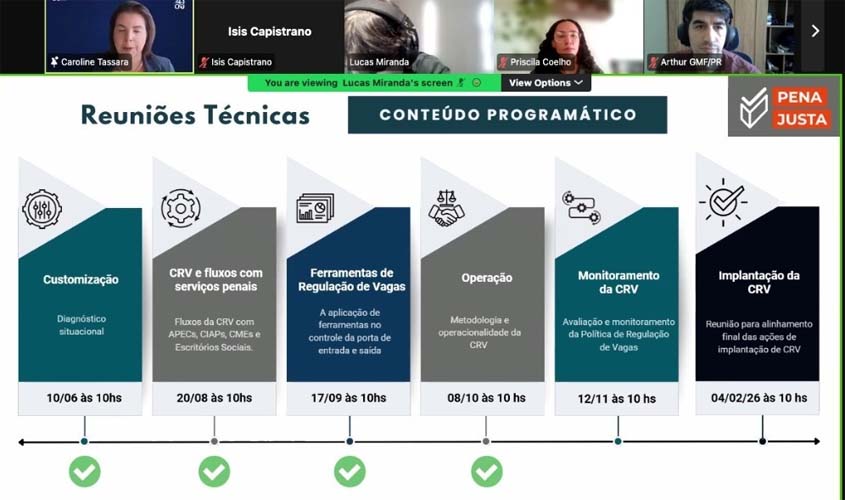 Pena Justa: dez estados devem enviar planos às centrais de vagas