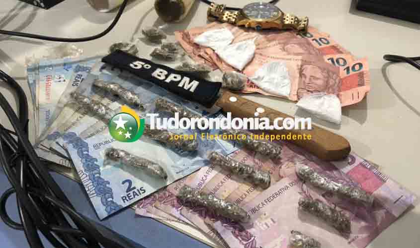 Dois são presos com cocaína e maconha na zona Leste