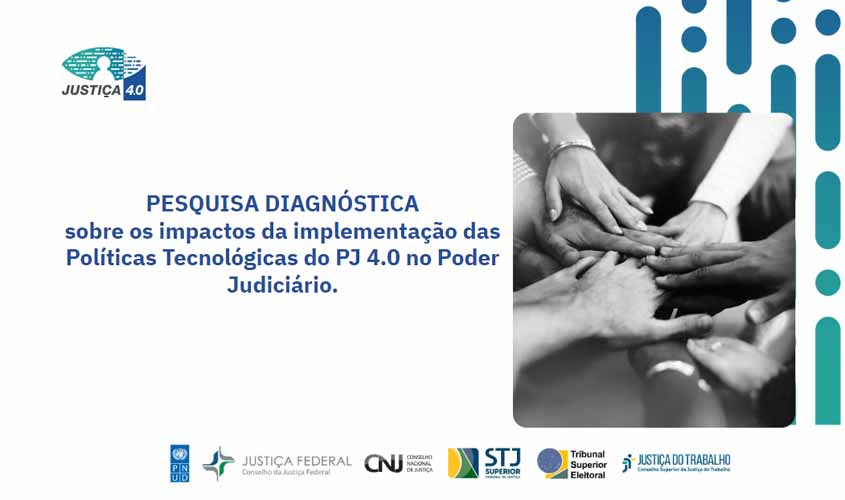 TRT-14:  tribunal piloto do Programa Justiça 4.0  participa de pesquisa diagnóstica 