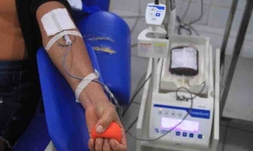 Ação externa de coleta de sangue promovida pela Fhemeron acontece em São Felipe d’Oeste