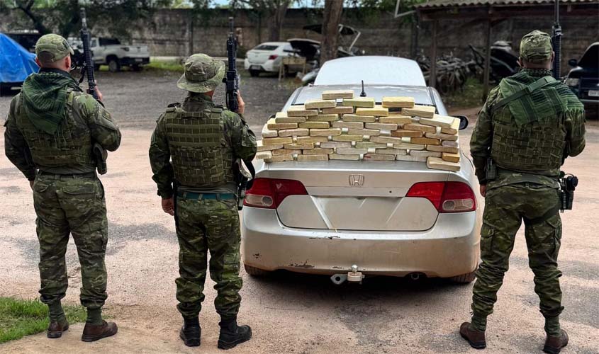 Forças de segurança apreendem 52 kg de cocaína