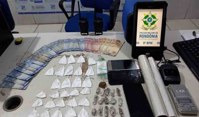 PMRO apreende drogas e rádios transmissores em Porto Velho