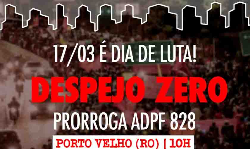 Ato contra os despejo de camponeses e camponesas em Rondônia
