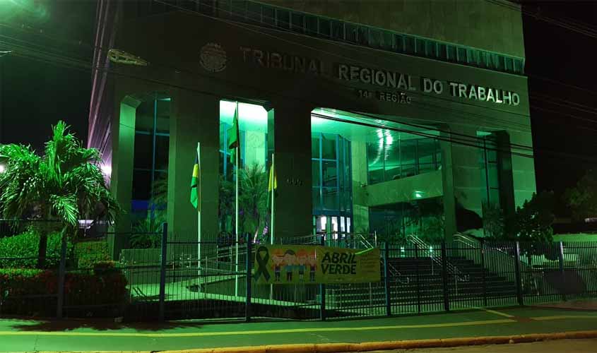 TRT14 participa do movimento Abril Verde de prevenção a acidentes de trabalho