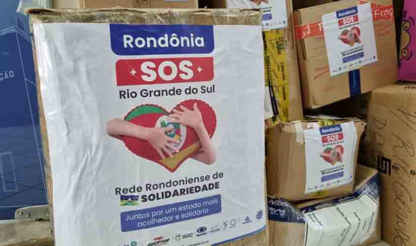 Mais uma carreta com donativos arrecadados em Porto Velho é enviada ao Rio Grande do Sul