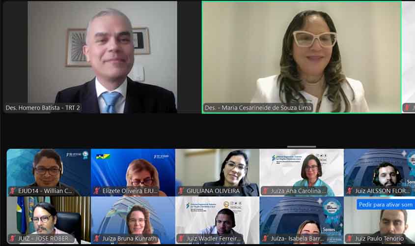 Magistrados do TRT-14 se reúnem para discutir Justiça do Trabalho no século XXI