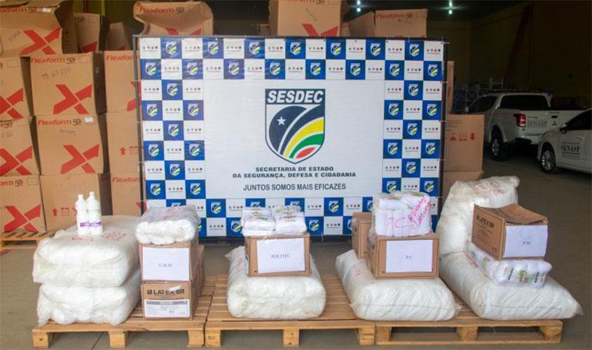 Governo de Rondônia distribui EPIs aos órgãos da segurança pública estadual