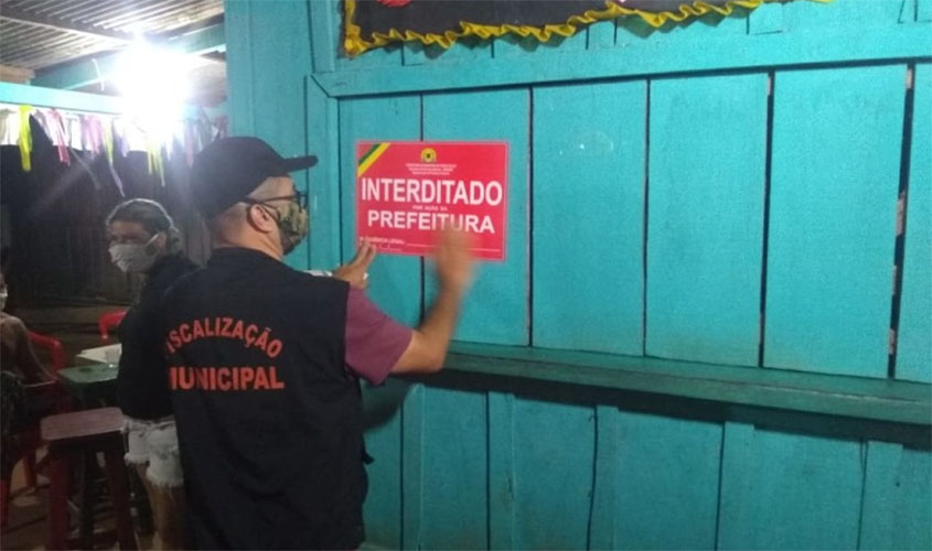 Prefeitura com apoio da PM realiza fiscalizações na Ponta do Abunã