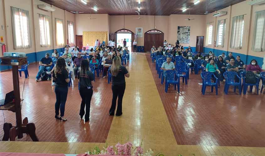 Servidores da Educação participaram de atividades do núcleo de saúde ocupacional, em Guajará-Mirim e Nova Mamoré
